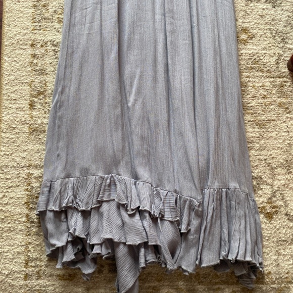 Free People One Adella Maxi Slip Dress in Slate - Picture 2 of 4